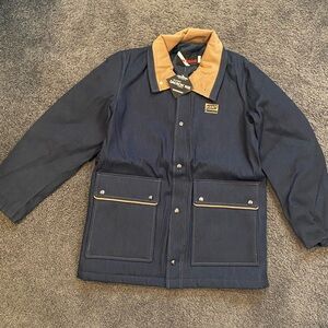 Vintage Kent Guaranteed Denim Jacket with Tan Collar DuPont Dacron 808